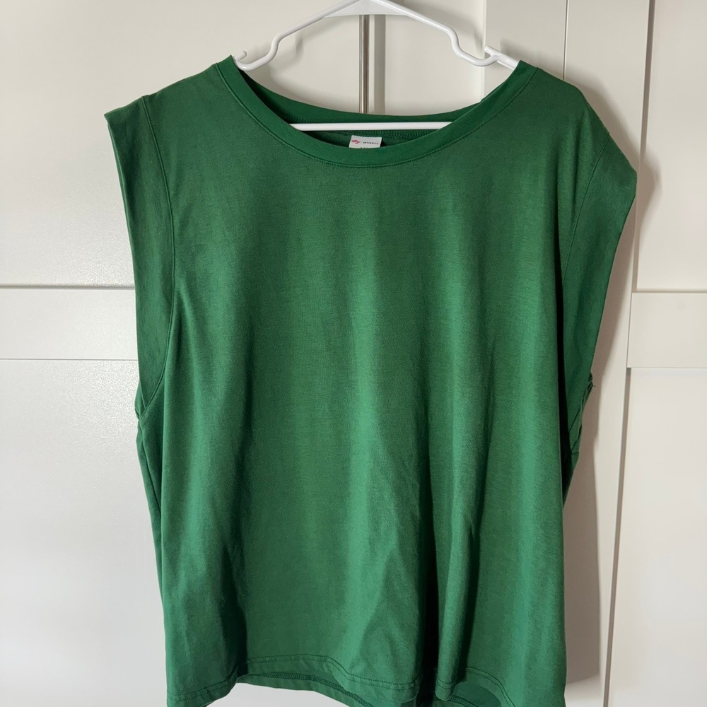 WIHOLL Green Sleeveless Tank Top‎ Tunic Shirt Women's XXL
